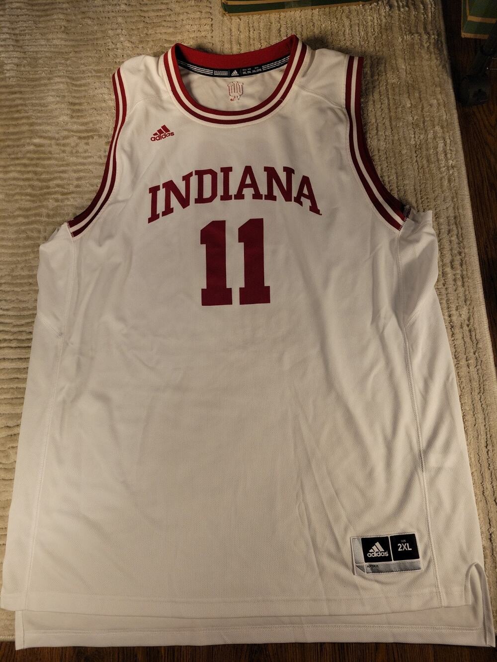 Adidas Indiana Hoosiers Basketball Jersey Mens XXL College 2XL NCAA
